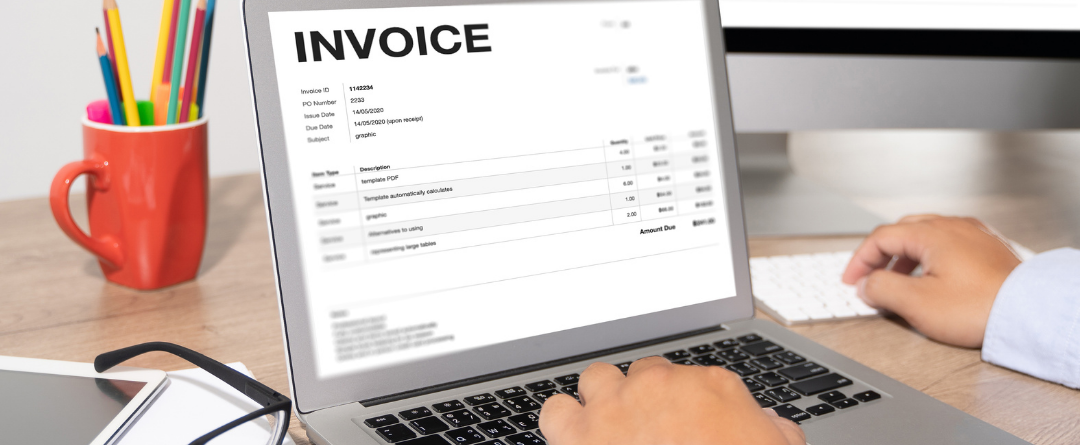 Invoices on screen