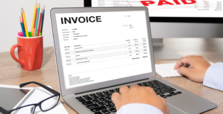 Invoices on screen